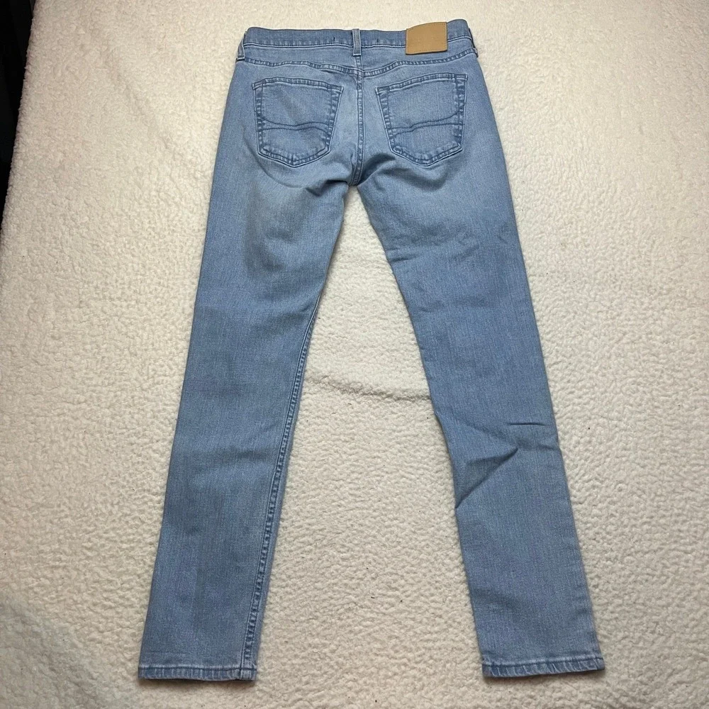 Hollister Jeans Mens 29x32 Light Wash Skinny Epic Flex Denim Pants PF-1282‎ 34